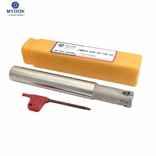 Myook Lnmu03-C20-20-150-3t CNC Indexable End Milling Cutter for Fit Insert Lnmu03zer End Milling Shoulder Tool Holder